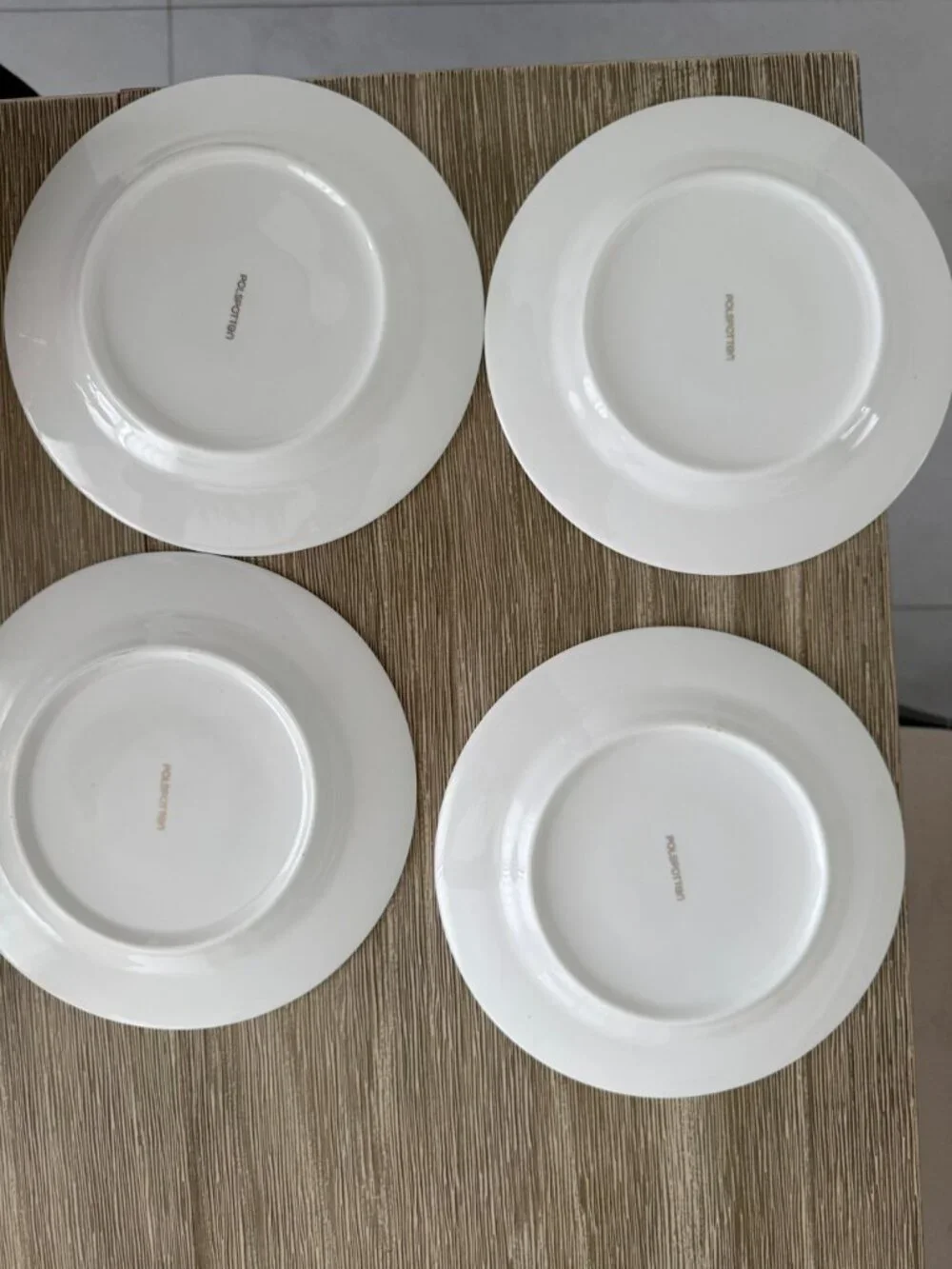 POLSPOTTEN Grandpa Dinner Plates Set of 4 Porcelain Multicolor Floral